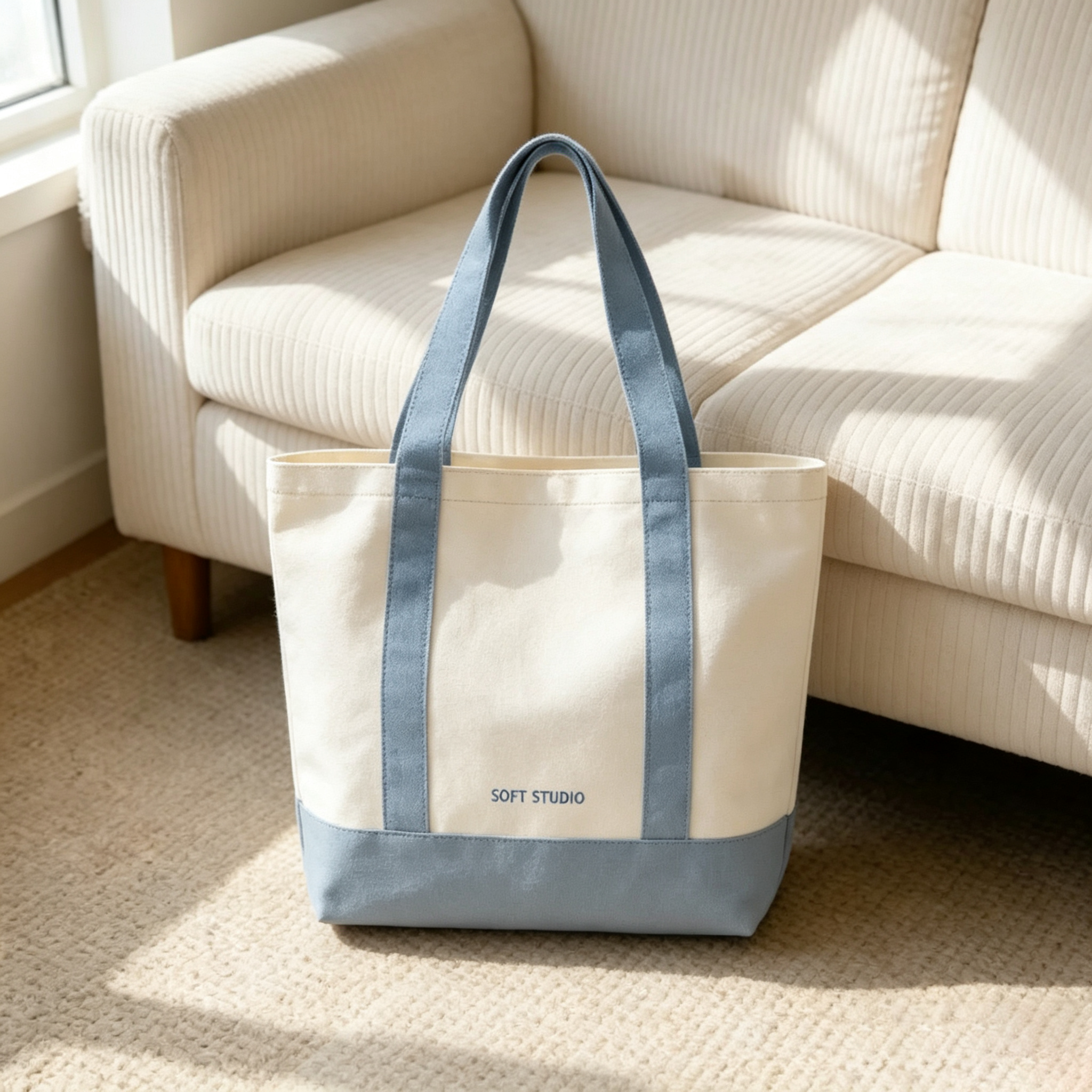 Eco Friendly Organic Cotton Canvas Tote Bag with Embroidery Logo